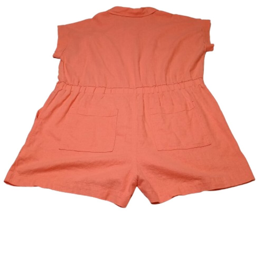 Universal Thread Women's Short Sleeve Romper Coral Pink Size 16 NWT - Picture 5 of 5